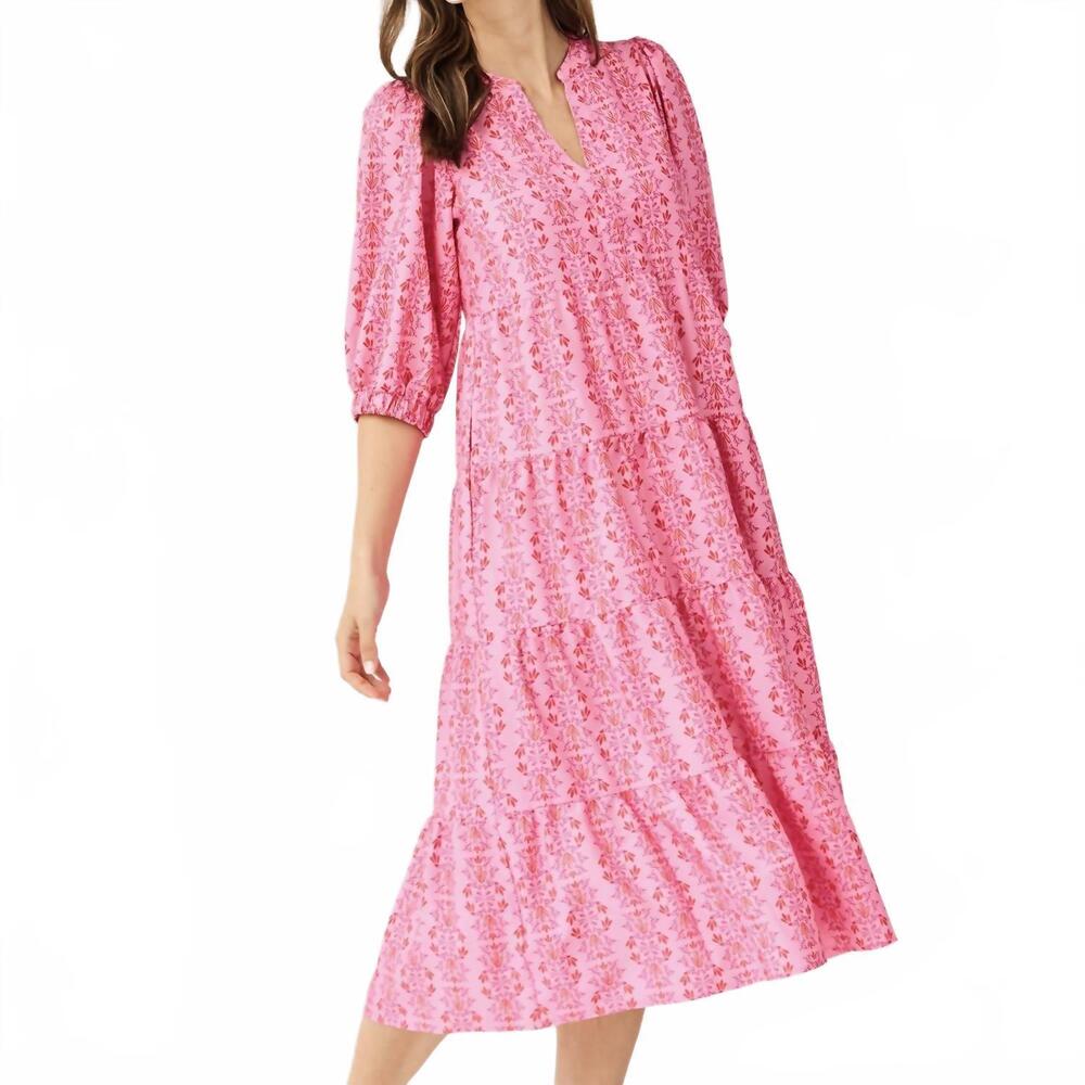 NEW MARY SQUARE cameron midi dress in heirloom vine